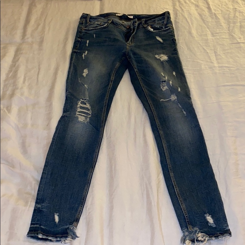 Zara Distressed Skinny Jeans